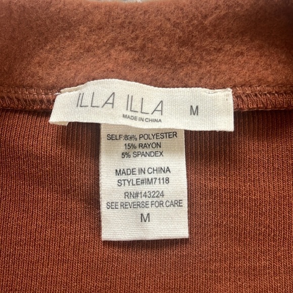 ILLA ILLA Cropped Shrug Cardigan in Chestnut Size Medium - Picture 11 of 15